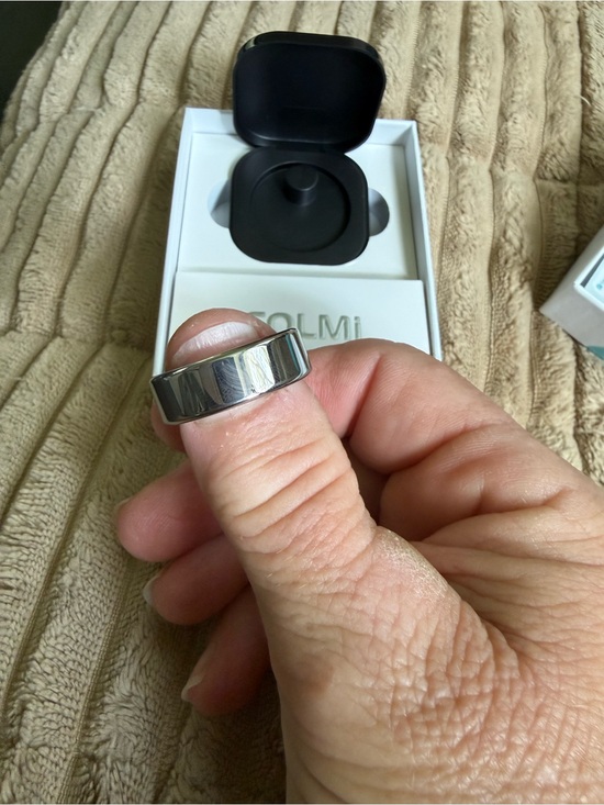 Other - Black silver smart ring Men's Ring